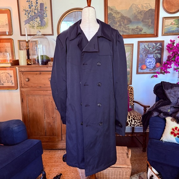 NWOT Men’s Ralph Lauren Edmond Trench Raincoat, Black Removable Zip Liner 44L - Picture 6 of 16